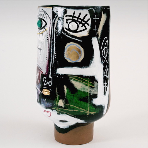 DaLo & Grégoire Devin - Grand vase peint