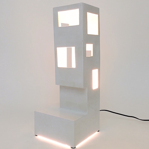 Frédéric Bourdiec - Large Architectural Lamp on Base