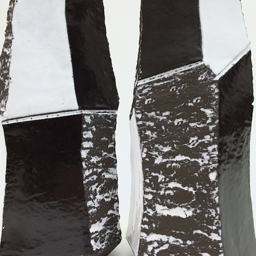 Salvatore Parisi - Pair of Faceted Ceramic Lamp Bases 