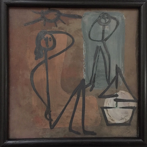 Jacques Innocenti - Decorated Tile