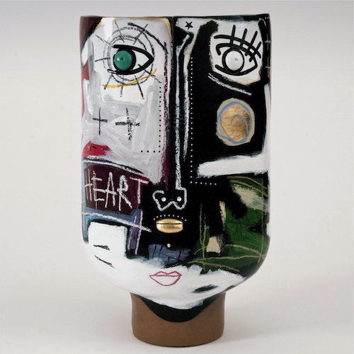 DaLo & Grégoire Devin - Grand vase peint