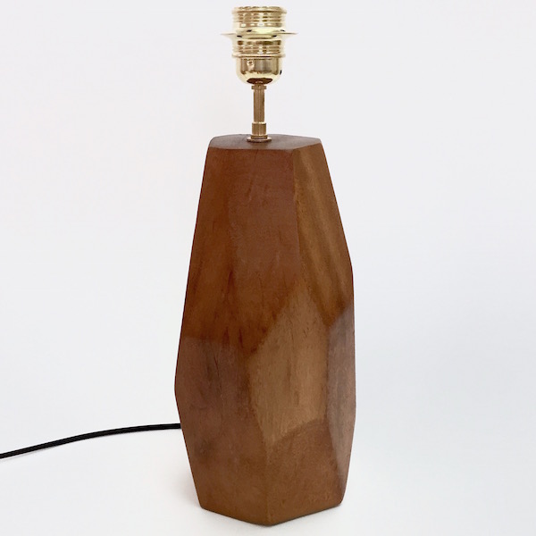 Julien Barrault - Pied de lampe en bois sculpté