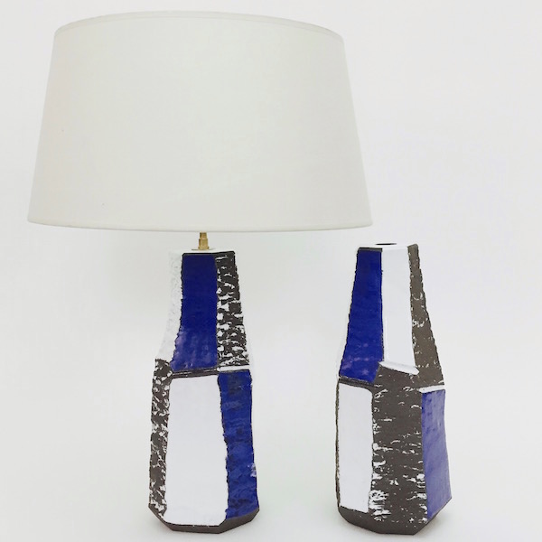 Salvatore Parisi - Ceramic Faceted Lamp Bases