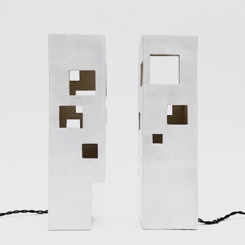 Frédéric Bourdiec - Pair Of Architectural Lamps