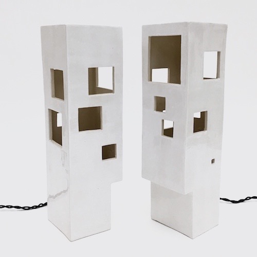 Frédéric Bourdiec - Pair Of Architectural Lamps