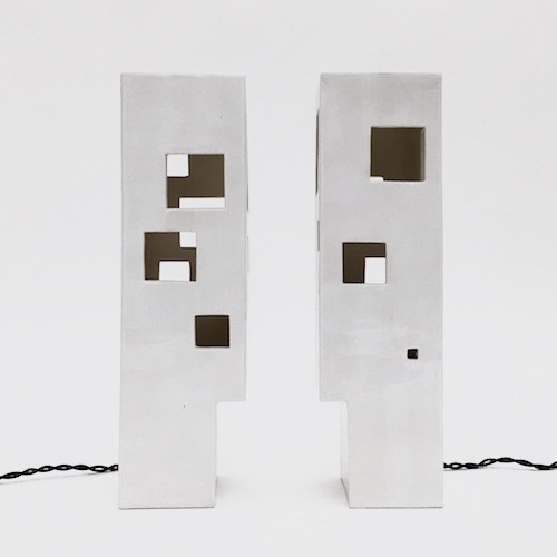 Frédéric Bourdiec - Pair Of Architectural Lamps