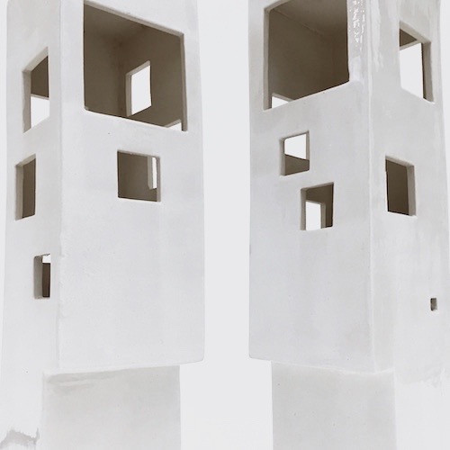 Frédéric Bourdiec - Paire de lampes architecturales
