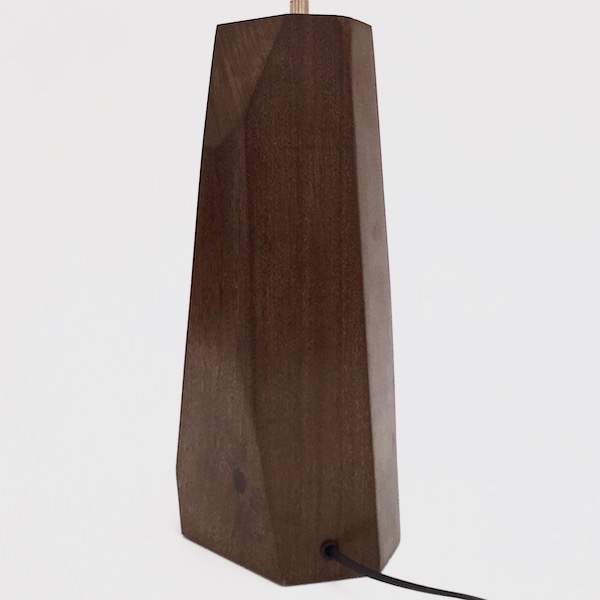 Julien Barrault - Solid Wood Faceted Lamp Base
