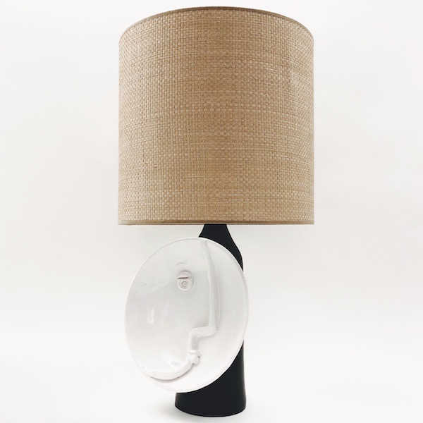 DaLo - Black and White Moon Table Lamp Base