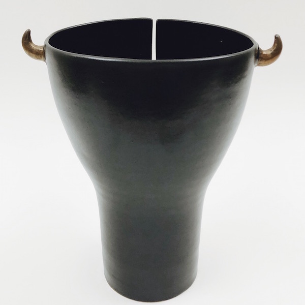 DaLo - Vase Taureau noir