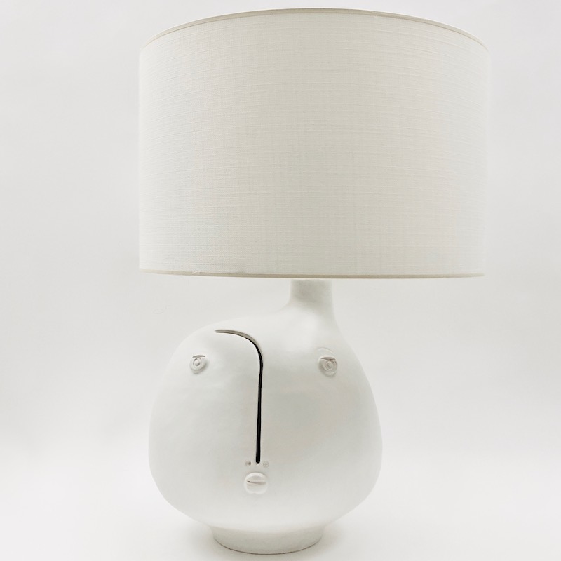 DaLo - White Ceramic Table Lamp Base