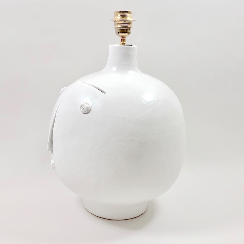 DaLo - Large White Ceramic Lamp Base