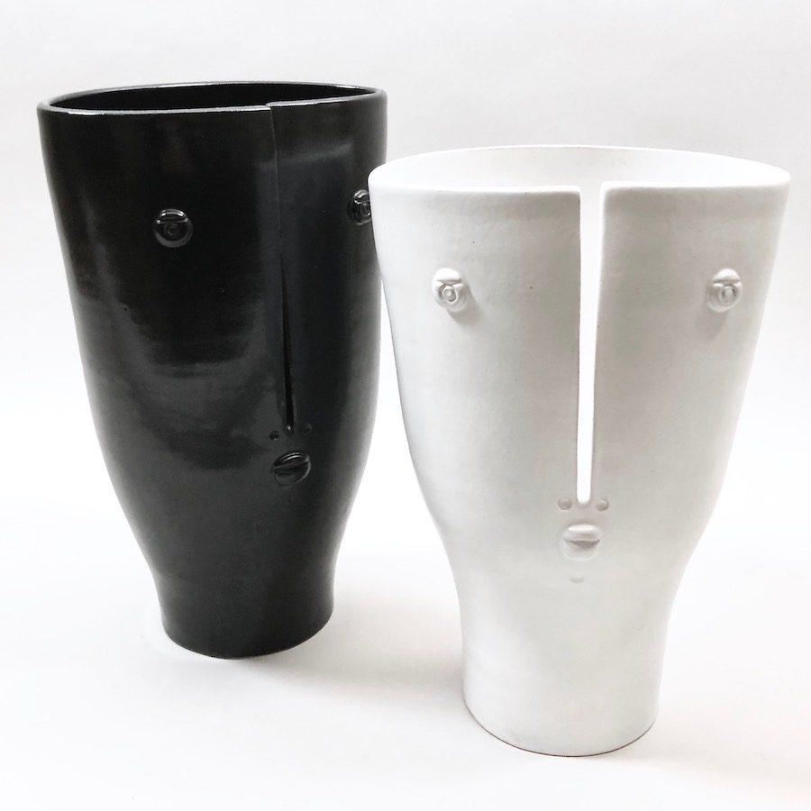 DaLo - Vases Idole blanc et noir