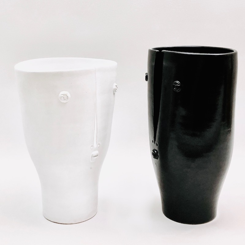 DaLo - Vases Idole blanc et noir