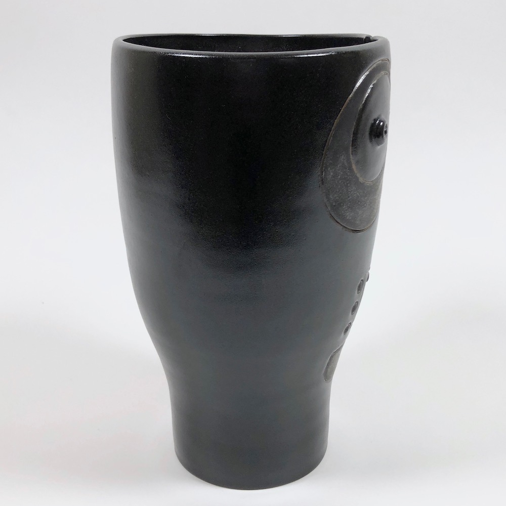 DaLo - Ceramic Vase, Black and Grey