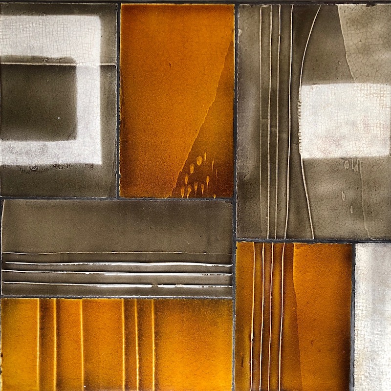 Roger Capron, Glazed Lava Tile Coffee Table