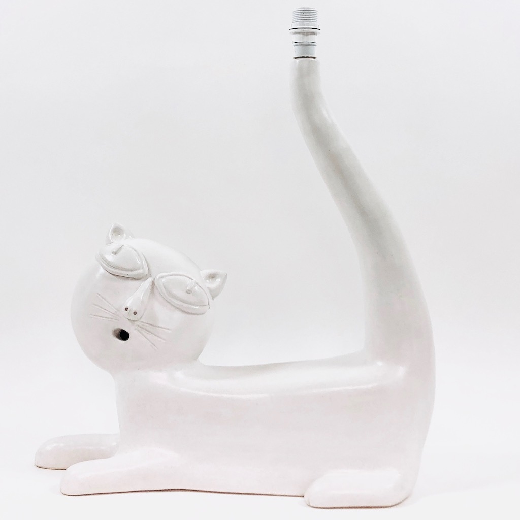 DaLo - Pied de lampe zoomorphe blanc