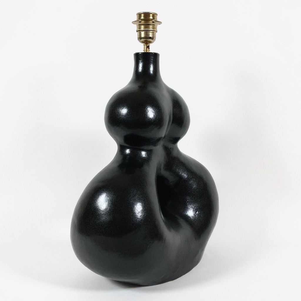 Dalo - Large Black Ceramic Table Lamp