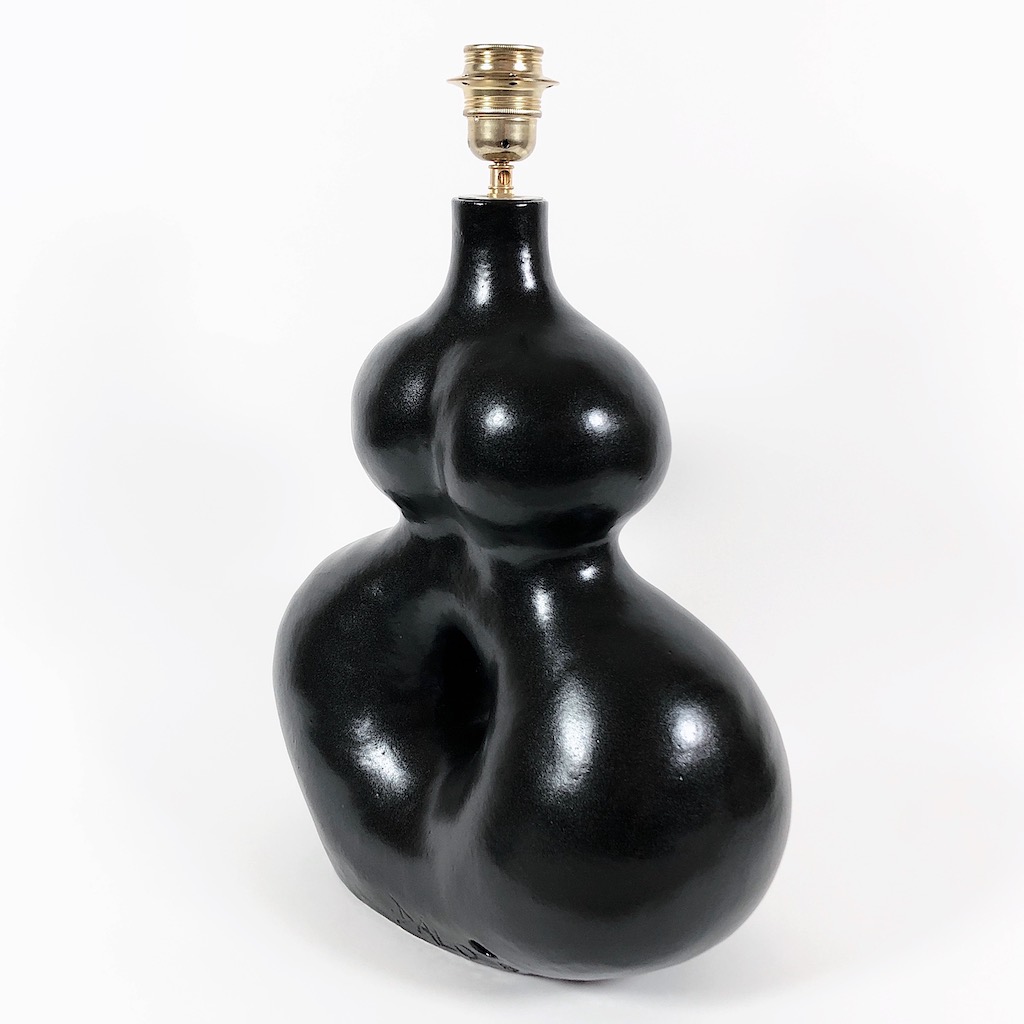 Dalo - Large Black Ceramic Table Lamp