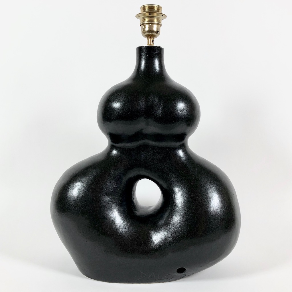 Dalo - Large Black Ceramic Table Lamp