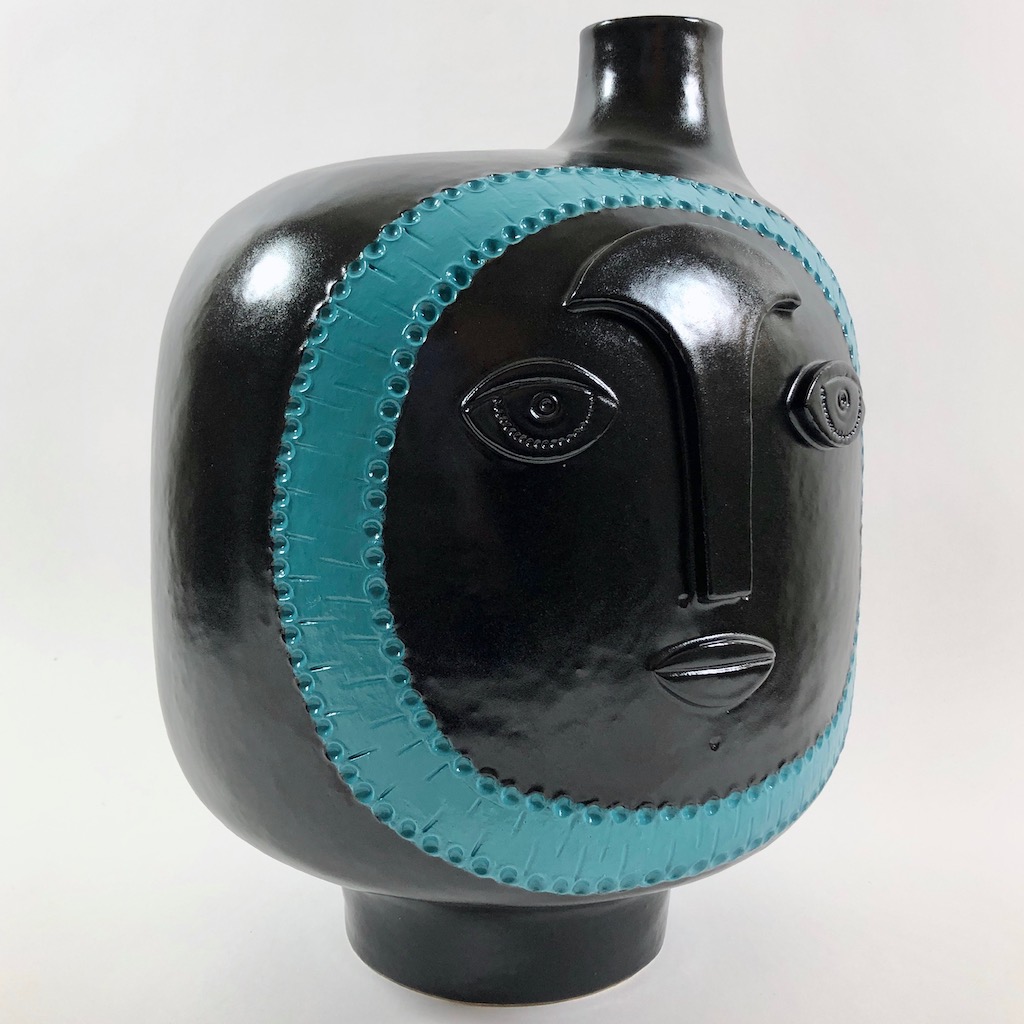 Dalo - Black and Turquoise Blue Ceramic Table Lamp