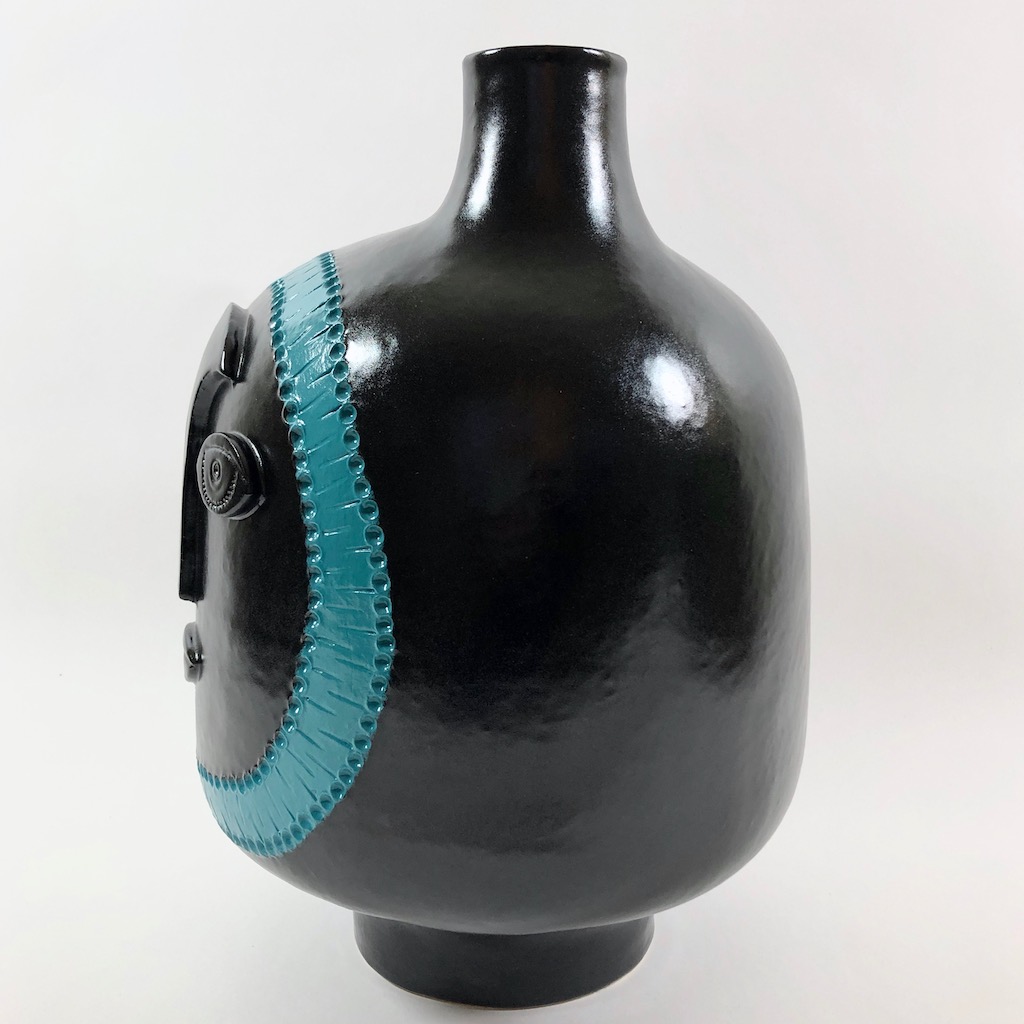 DaLo - Pied de lampe noir et turquoise