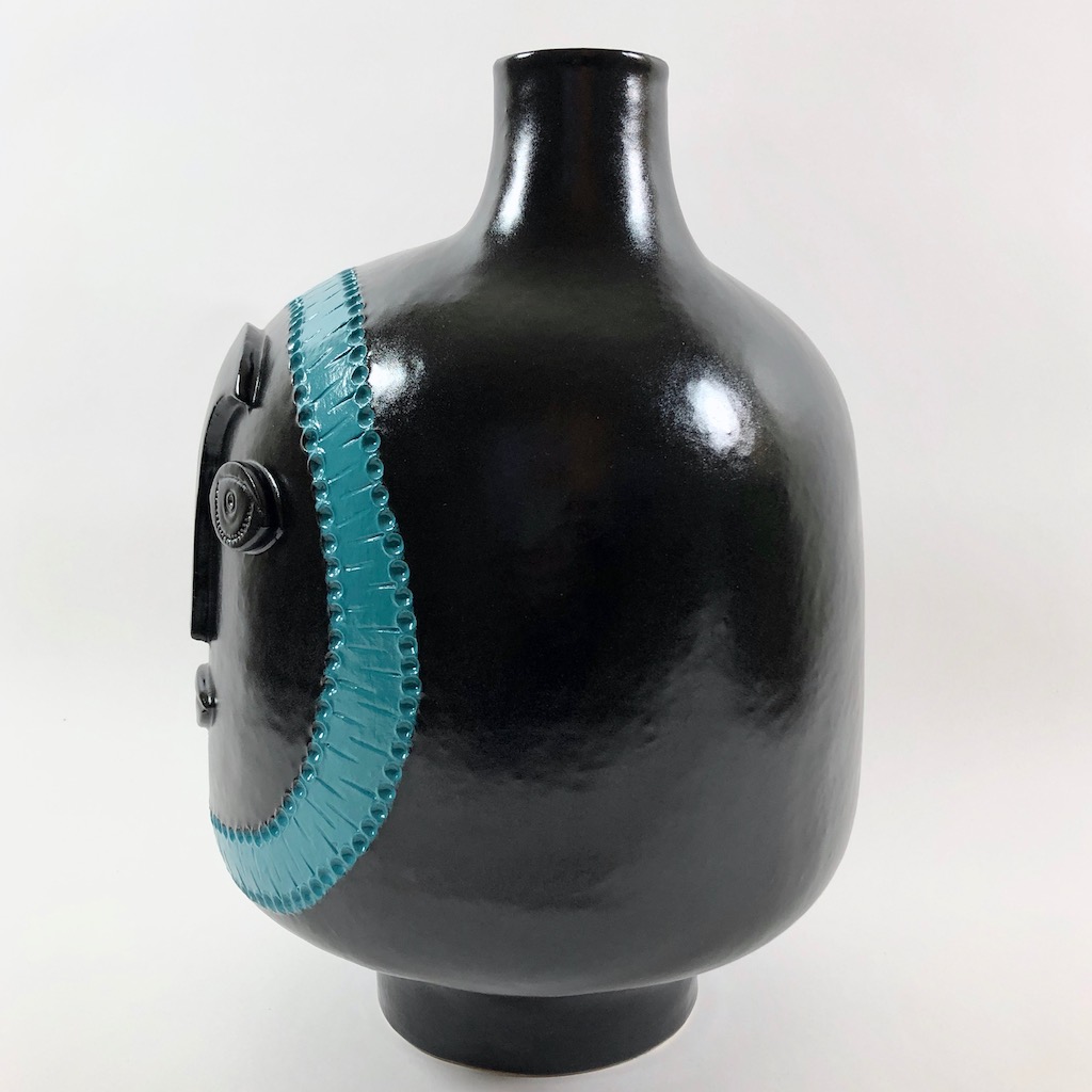 Dalo - Black and Turquoise Blue Ceramic Table Lamp