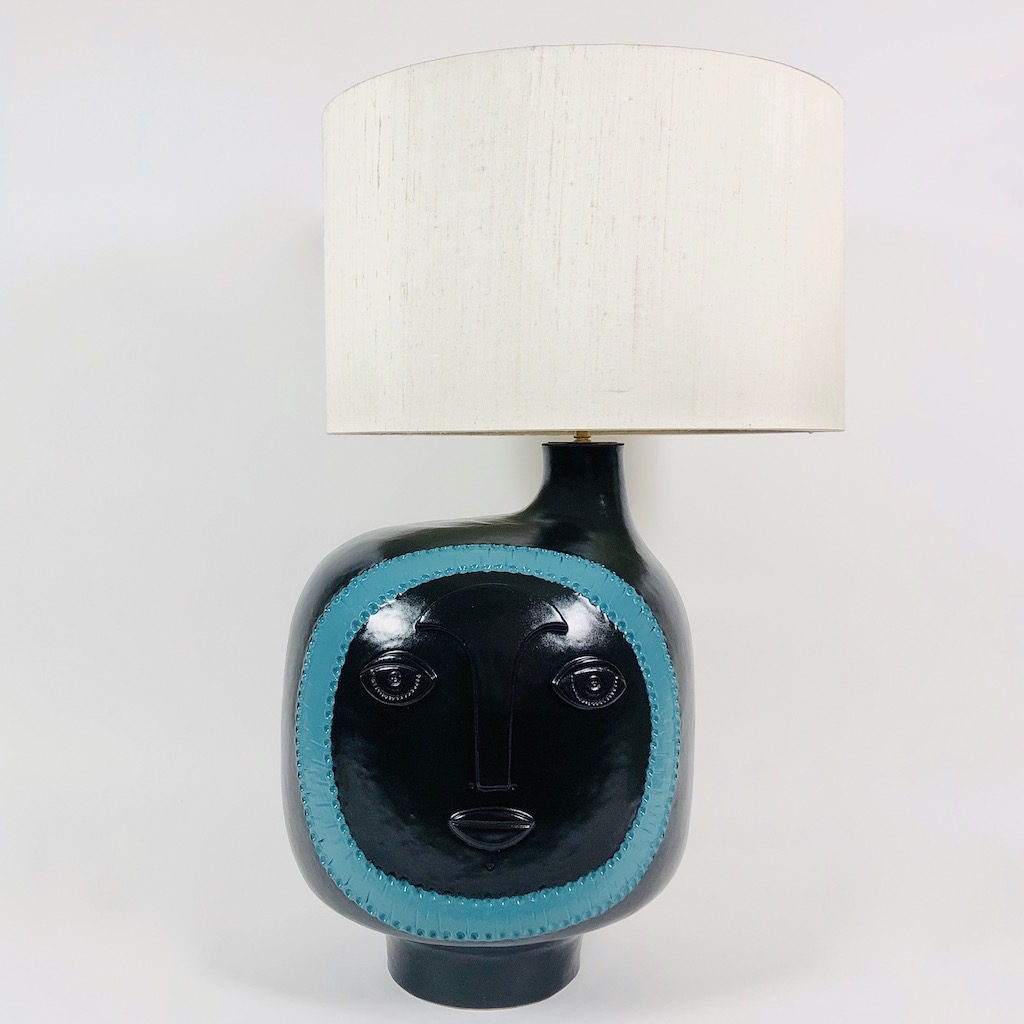 DaLo - Pied de lampe noir et turquoise
