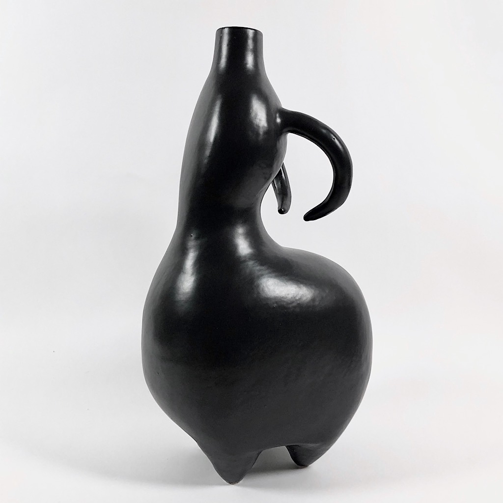 DaLo - Large Black Ceramic Table Lamp 