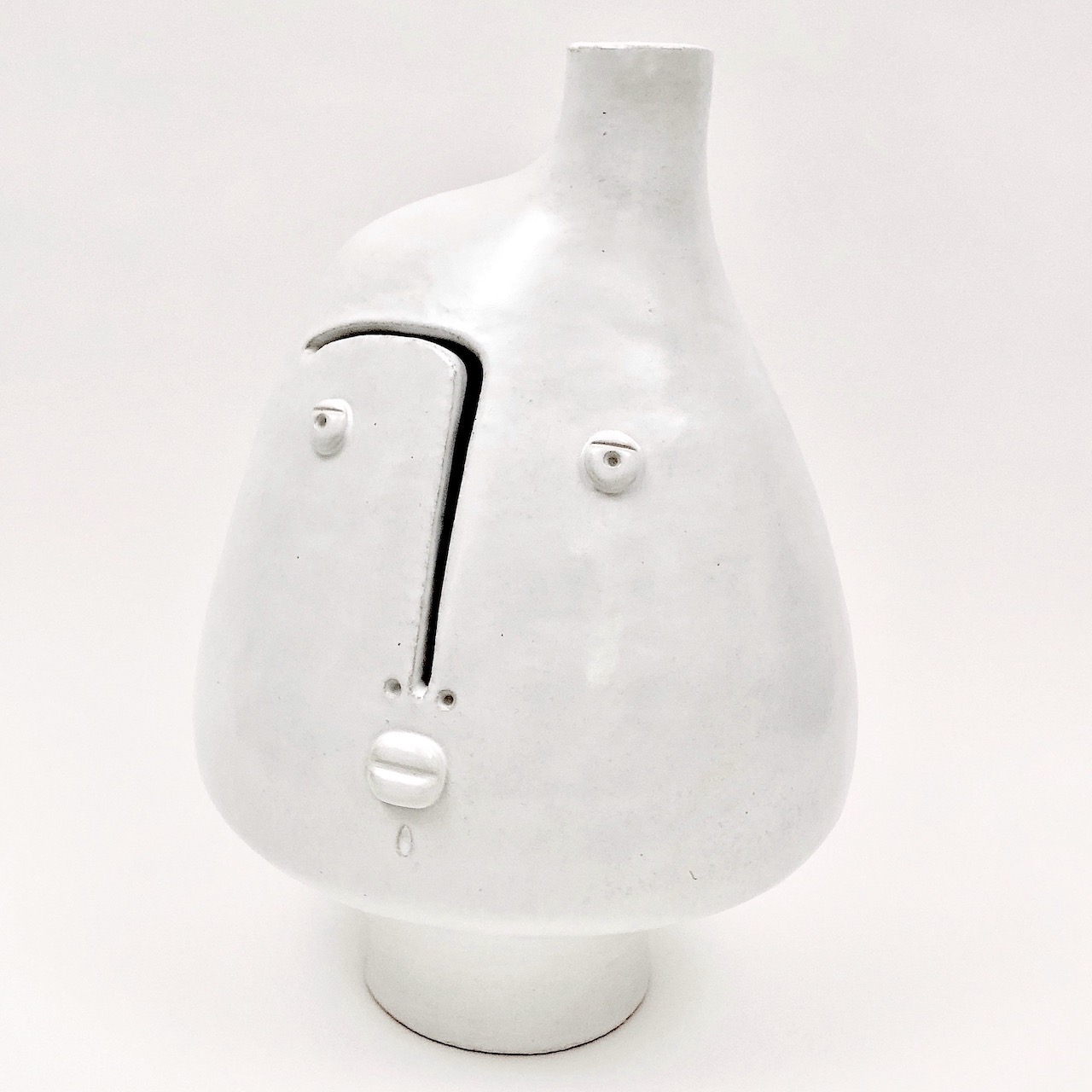 DaLo - Figurative Table Lamp Base Glazed in White