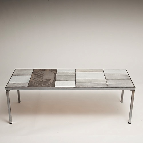 Roger Capron - Tile top cocktail table 