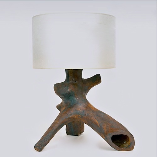 Tim Orr - Grande lampe tronc en céramique