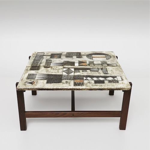 Les 2 Potiers - Table basse en lave grise