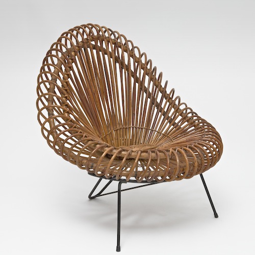 Rattan Lounge-chair and Ottoman