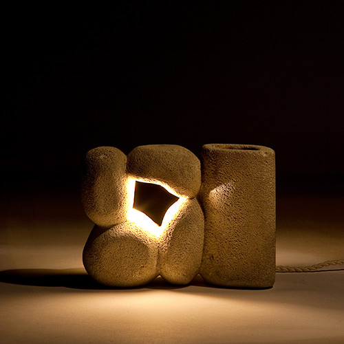 Organic stone lamp