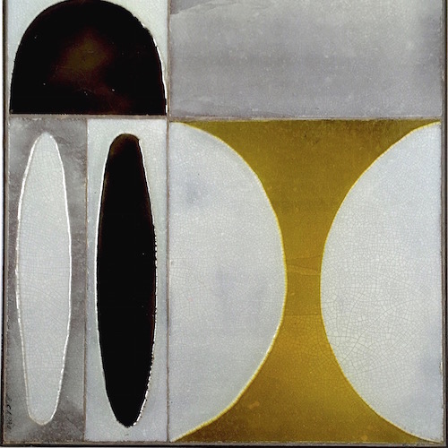 Roger Capron - Table basse Ellipses jaune