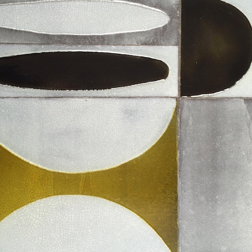 Roger Capron - Table basse Ellipses jaune