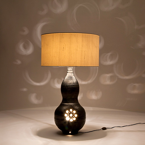 Georges Pelletier - Double gourd shaped table lamp