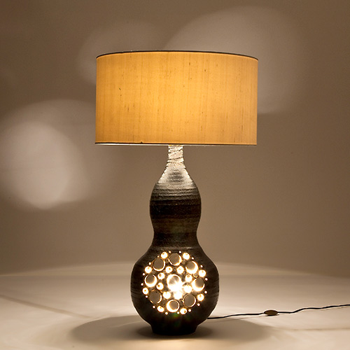 Georges Pelletier - Double gourd shaped table lamp