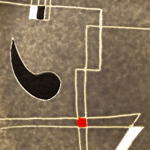 Denise & Peter Orlando - Grand plat gris