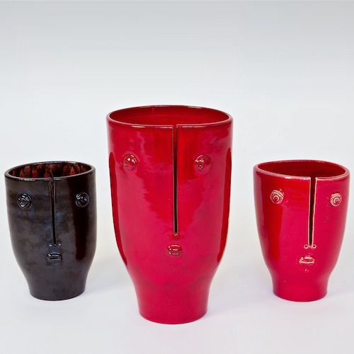 DaLo - Set of Red and Black Vases